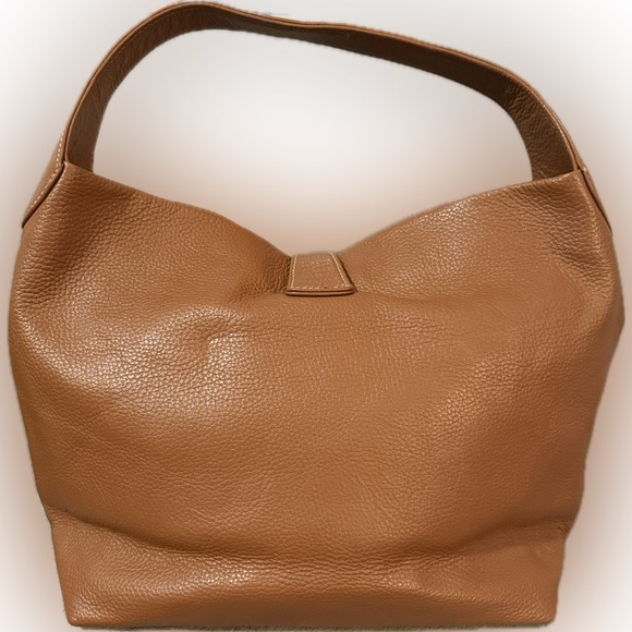 🤎DOONEY & BOURKE🤎Caramel Pebbled Grain Logo Lock Hobo Bag/NWOT - Picture 3 of 12